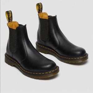 Dr Martens Chelsea yellow stitch boots